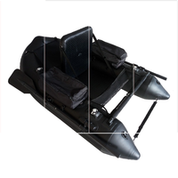 Bateau pneumatique pliable Bluebay en PVC avec plancher en aluminium pour la pêche à la mouche et la pagaie, avec porte-canne