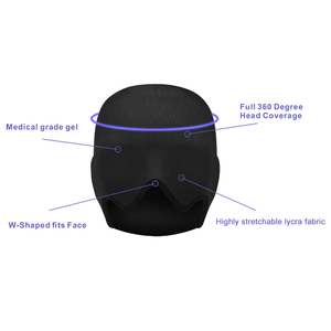 Gorro <span class=keywords><strong>de</strong></span> Gel con Borde Ondulado para Alivio <span class=keywords><strong>de</strong></span> Dolores <span class=keywords><strong>de</strong></span> Cabeza - Compresa Fría y Caliente <span class=keywords><strong>de</strong></span> Gel Sólido <span class=keywords><strong>de</strong></span> Grado Médico, Diadema Elástica <span class=keywords><strong>de</strong></span> Licra - Product Image 3