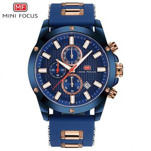นาฬิกาข้อมือผู้ชาย MINI FOCUS 0089G โครโนกราฟ ควอตซ์ ระบบดิจิตอล เครื่องญี่ปุ่น กันน้ำ ตัวเรือนโลหะผสม อนาล็อก รุ่น Relogio Masculino - Product Image 6