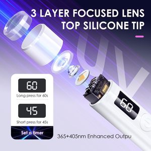 Lampe UV LED portable rechargeable Inthetrend pour vernis à ongles en gel, séchoir à ongles sans fil pour la polymérisation de la résine - Product Image 3