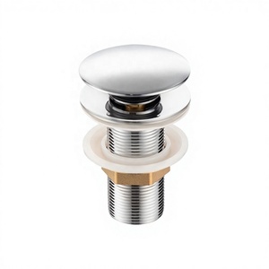 Vanne de vidange pop-up click-clack moderne en acier inoxydable pour lavabo de salle de bain d'hôpital G7/8, raccord fileté, garantie 3 ans - Product Image 3