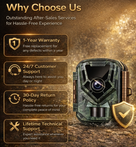 Caméra de chasse avec capteur CMOS 36MP, vision nocturne, contrôle à distance par application, stockage cloud, IP66, caméra pour la faune, vidéo 2K, détection de mouvement - Product Image 6