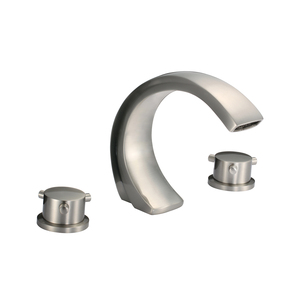 Robinet de baignoire romain largement répandu bec de cascade ensemble de douche de salle de bain <span class=keywords><strong>3</strong></span> trous poignée unique - Product Image 2