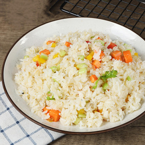 Riz konjac sec à faible teneur en glucides 1kg à base de plantes instantané sans gluten compatible avec les diabétiques Halal faible en calories 68kcals Langao Zhushan Food - Product Image 5