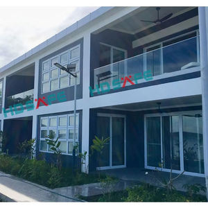 HDSAFE 유리 난간 프로젝트 원스톱 서비스 발코니 파티오 정원 지붕 공원 계단 테라스 해변 유리 난간 손잡이 - Product Image 3