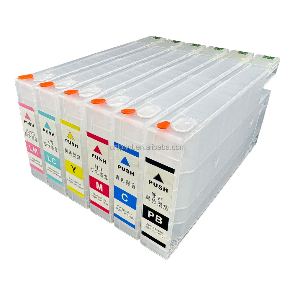 Для EPSON Surelab D700 для наборов для заправки чернил 275 мл T7821-T7826 пустые картриджи с 6 видов цветов и однократным чипом