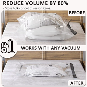G-Multi-Functional 6-Silk Thick Foldable Vacuum <strong>Storage</strong> <strong>Bag</strong> Seasonal <strong>Clothes</strong> Organizer and Space-Saving Plastic Wardrobe <strong>Storage</strong> - Product Image 6