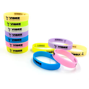 กำไลข้อมือซิลิโคนแบบกำหนดเอง สร้างสรรค์สายรัดข้อมือยางของคุณเอง พร้อมข้อความหรือโลโก้ สายรัดข้อมือซิลิโคน - Product Image 5