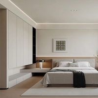 Ensemble de chambre à coucher de style moderne Song Design, en bois écologique, hauteur réglable, garantie 5 ans, meubles pour la maison, utilisation hôtelière, personnalisable