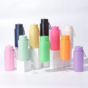 Nouvelle tasse minimaliste à paille grande capacité 32 oz en acier inoxydable 304, isolée sous vide, maintien thermique 6-12h, personnalisable, résistante aux chutes - Product Image 1