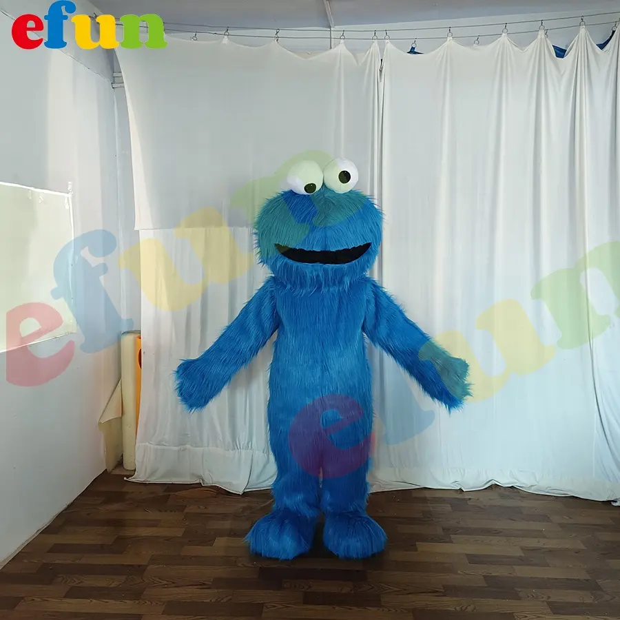 Efun MOQ, 1 pieza, disfraz de Mascota de monstruo galleta Elmo de peluche de tamaño adulto personalizado, mascota de Halloween para fiesta, disfraz de Cosplay