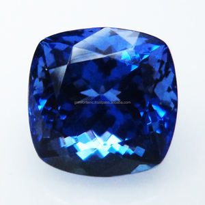 Pierres précieuses en Tanzanite bleue naturelle, qualité 3A, facettées, forme coussin, formes variées pour la fabrication de bijoux, évaluation tierce partie, sur mesure - Product Image 1