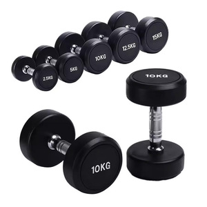 Tạ tay tròn bằng gang bọc cao su cá nhân hóa dành cho nam nữ tập luyện sức mạnh tại nhà - Product Image 4