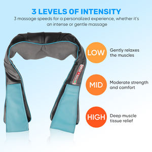 Neues Schulter-und Nacken <span class=keywords><strong>massage</strong></span> gerät Tragbares <span class=keywords><strong>Massage</strong></span> kissen Heizung Shiatsu Office Home Travel <span class=keywords><strong>Massage</strong></span> Produkt des Nacken knetens - Product Image 2