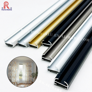 Ruicheng 럭셔리 커튼 천장 추적 상단 장착 압출 파이프 중공 튜브 현대 양극 산화 처리 된 커튼 레일 트랙 프로필 빌라 - Product Image 5