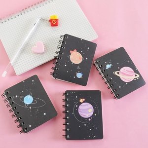 Kawaii hành tinh Vòng chất kết dính Sketchbook <span class=keywords><strong>Mini</strong></span> xoắn ốc máy tính xách tay A7 chương trình nghị sự dễ thương Jotter máy tính xách tay quy hoạch và máy tính xách tay tùy chỉnh 2026 - Product Image 4
