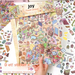 Autocollants 3D miniatures Yilan 1650 style japonais <span class=keywords><strong>en</strong></span> PET, décorations mignonnes pour agenda, jouet DIY fait main - Product Image 3