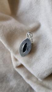 Pendentif marquise en topaze bleue de Londres de qualité supérieure en argent sterling 925 cadeau de bijoux faits à la main pour - Product Image 3