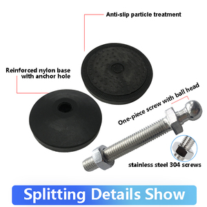 Pieds de nivellement antidérapants pieds de réglage de meubles en acier inoxydable pieds réglables pivotants en nylon m6 m8 m10 m12 m14 m16 m18 m20 m24 - Product Image 5