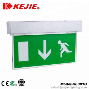 2019 Kejie TUV doble lado final led montado de <span class=keywords><strong>señal</strong></span> de <span class=keywords><strong>salida</strong></span> de luz de <span class=keywords><strong>emergencia</strong></span> - Product Image 4