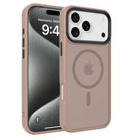 Pour iPhone 17 16 15 Mat Chargeur Sans Fil Téléphone Cas Lisse Tactile TPU PC Pare-chocs Couverture