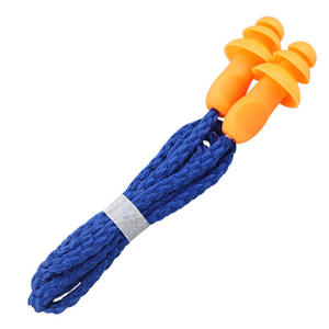 Tapones para los Oídos de Silicona para Reducción de Ruido Industrial, Aislamiento Acústico con Cable, Protección Auditiva para Trabajar, Dormir, Fábricas, Maquinaria - Product Image 1