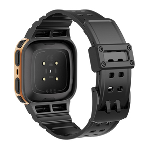 Étui et bracelet de montre tout-en-un en TPU premium + PC transparent pour <span class=keywords><strong>Fitbit</strong></span> Watch <span class=keywords><strong>Versa</strong></span> 1 2 3 4 <span class=keywords><strong>Lite</strong></span> Sense Smart Band - Product Image 6
