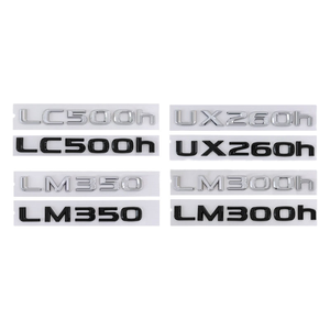 Autocollants d'emblèmes de lettres biseautées en plastique ABS 3D <span class=keywords><strong>noir</strong></span> anti-décoloration pour plaques d'<span class=keywords><strong>immatriculation</strong></span> de voiture - Vente en gros - Product Image 1