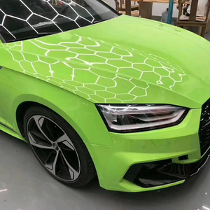 Super brillante automotriz <span class=keywords><strong>cielo</strong></span> azul gris amarillo verde negro coche envoltura vinilo película Hell Green coche cuerpo completo vinilo pegatina - Product Image 1