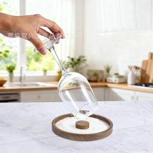 Wooden Margarita Salt Cup Sleeve Cocktail Pourer Bartender Accessory Reusable <b>Bar</b> <b>Tools</b> - Product Image 3