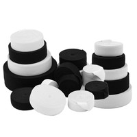Largeur 0.5 cm à 6.5 cm, ruban de soie en caoutchouc extensible pour chaussures en tissu