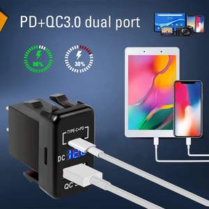 Charge rapide 3.0 & PD USB C double port USB chargeur prise adaptateur secteur pour ancienne Toyota - Product Image 3