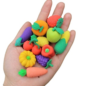 Gomme de cadeau de fête des enfants détachable de fruits de dessin animé mignon en gros créatif en gros gommes alimentaires de forme 3D - Product Image 2
