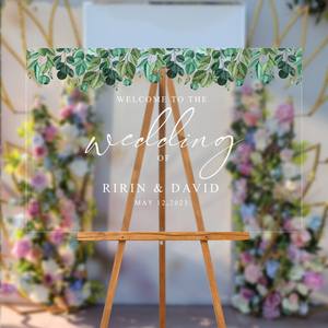 ป้ายต้อนรับงานแต่งงานอะคริลิคหรูหราทันสมัยสำหรับงานหมั้นและงานเลี้ยงฉลองมงคลสมรส - Product Image 6