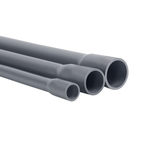 Tubi Rotondi in UPVC Durevoli ISO Schedule 40 da 1 Pollice, 2'', 3'', 4'' per Condotti Elettrici, Lunghezza Personalizzabile per Uso Industriale - Product Image 1