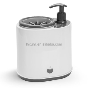 Lave-pattes pour animaux de compagnie 2-en-1 bidirectionnel à double vitesse, sans frottement, électrique, étanche, en silicone, <span class=keywords><strong>rechargeable</strong></span> par USB, avec gobelet de nettoyage à <span class=keywords><strong>gel</strong></span> moussant - Product Image 1