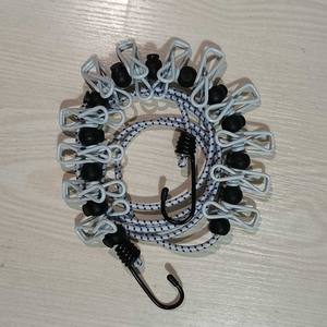 Corde à <span class=keywords><strong>linge</strong></span> pour dortoir Corde à <span class=keywords><strong>linge</strong></span> à bouton antidérapant à pince domestique Corde à <span class=keywords><strong>linge</strong></span> portable rétractable pour l'extérieur - Product Image 2
