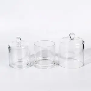 Ru Star individuelles leeres durchsichtiges Glas Golden Bell Shield für Abdeckung Kerze Glasgefäß hohe Qualität