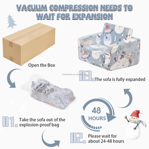 <span class=keywords><strong>Sedia</strong></span> per bambini convertibile con pupazzo di neve incandescente divano per bambini - Product Image 6