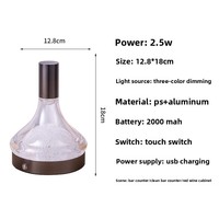 Lampe de bureau LED moderne en métal écologique, éclairage intérieur simple, lampe de nuit intelligente pour la maison, chambre à coucher, chevet, bureaux, sans fil, sur batterie