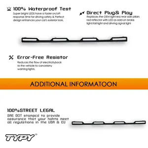 Nueva Lámpara de Parrilla Delantera TYPY de 12V para Land Rover Defender 2020-2025, Luz LED para Parrilla con Luz Dinámica de Funcionamiento, Fácil Instalación - Product Image 2