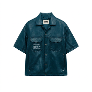 เสื้อแจ็คเก็ตกันน้ำ ระบายอากาศได้ดี ไซส์ใหญ่  แบบ unisex  แขนยาว  หนัง PU  ปิดซิป  พิมพ์ลายกราฟิก  โลโก้ OEM/ODM  ตามสั่ง ปี 2026 - Product Image 4