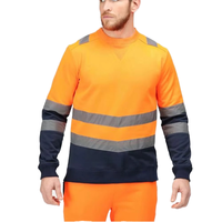 Camisa de Seguridad de Poliéster Reflectante de Alta Visibilidad, Personalizada, Resistente al Viento, para Hombre, Manga Larga, Ropa de Trabajo 2025