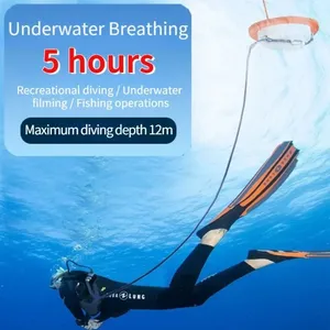 Système de ventilation pour plongée sous-marine GOYOJO avec support de masque, pompe à air flottante de 12 m, équipement de respiration pour la plongée en apnée - Product Image 3