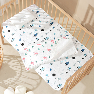 Tapis à langer en <span class=keywords><strong>coton</strong></span> 70*100CM pour bébé, matelas à langer réutilisable et imperméable pour bébé - Product Image 5
