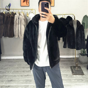 Di alta qualità di Design di moda invernale caldo e spesso morbido <span class=keywords><strong>cappotto</strong></span> di pelliccia di <span class=keywords><strong>visone</strong></span> per gli uomini - Product Image 3