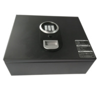 Coffre-fort électronique en acier inoxydable, boîtier de verrouillage motorisé, pour ordinateur Portable, boîte ouverte, coffre-fort d'hôtel avec tiroir