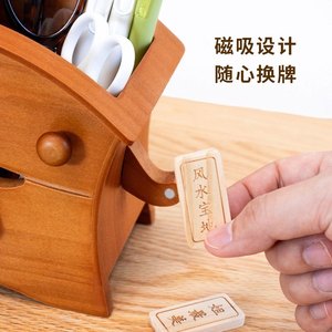 Organisateur <span class=keywords><strong>de</strong></span> <span class=keywords><strong>bureau</strong></span> en bois avec finition laquée en forme d'animal - Fournitures <span class=keywords><strong>de</strong></span> <span class=keywords><strong>bureau</strong></span> multifonctionnelles durables - Product Image 5