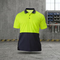 Camisetas Polo de Trabajo de Alta Visibilidad Personalizadas para Hombre, Uniformes de Seguridad Fluorescentes, Transpirables, de Secado Rápido, Material de Poliéster y Seda
