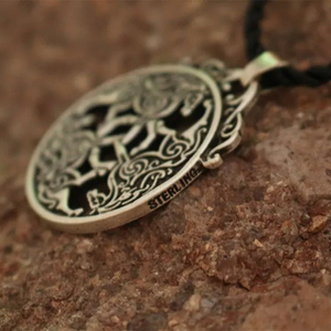 Collier en crin tressé en gros avec médaillon <span class=keywords><strong>Epona</strong></span> Divine en étain, pendentif <span class=keywords><strong>cheval</strong></span> celtique à 3 chevaux, médaillon <span class=keywords><strong>cheval</strong></span> - Product Image 3